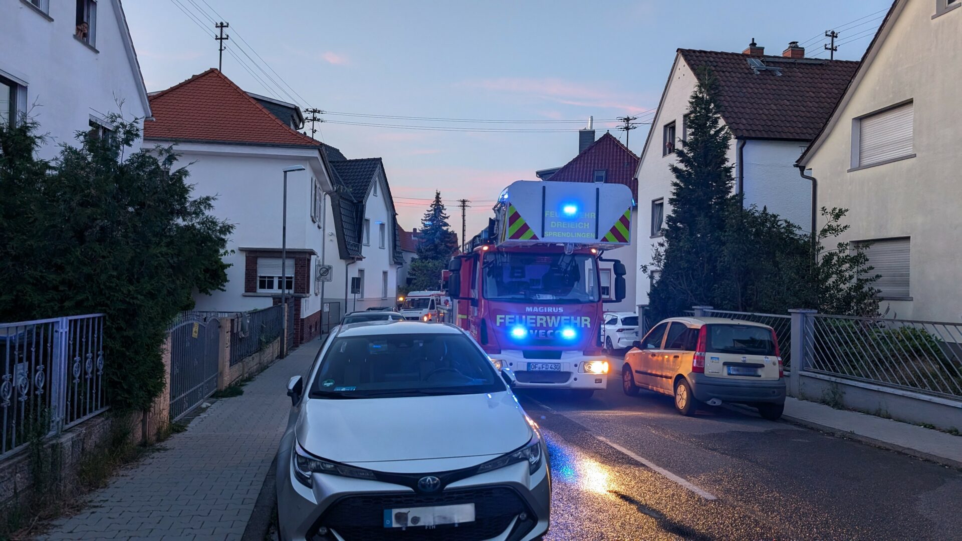 Die Drehleiter der Feuerwehr Dreieich Sprendlingen