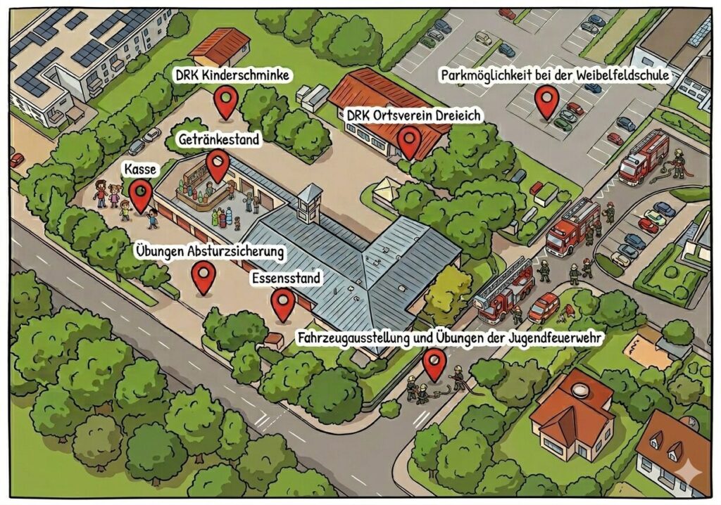 Lageplan des Geländes